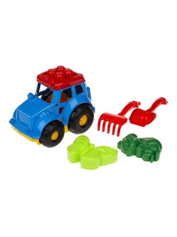 Пісочний набір Трактор "Кузнечик" No2 Colorplast 0213 Синій