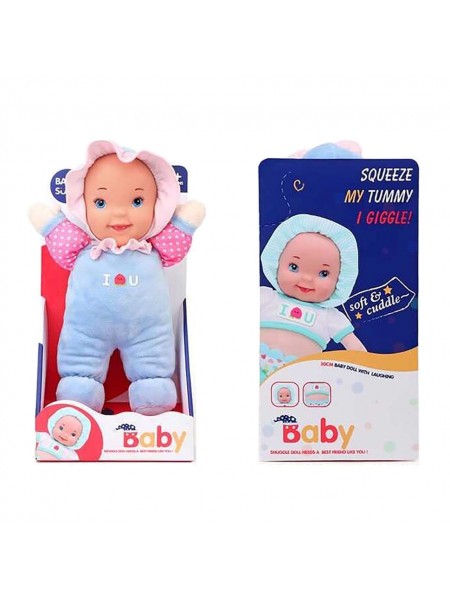 Дитяча іграшка Пупс Baby Sunki 1830-3/4 м'яконабивний Блакитний