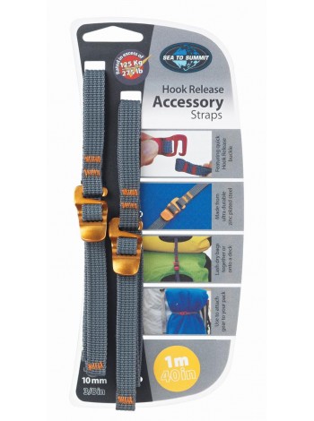 Ремінь для стягувань Sea To Summit Accessory Strap With Hook Buckle 10 мм 1 м (1033-STS ATDASH101.0)