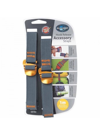 Ремінь для стягувань Sea To Summit Accessory Strap With Hook Buckle 20 мм 1 м  (1033-STS ATDASH201.0)