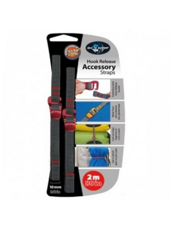 Ремінь для стягувань Sea To Summit Accessory Strap With Hook Buckle 10 мм 2 м (1033-STS ATDASH102.0)