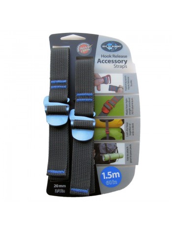 Ремінь для стягувань Sea To Summit Accessory Strap With Hook Buckle 20 мм 1,5 м (1033-STS ATDASH201.5)