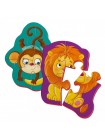Магнітні бебі пазли Vladi Toys "Лівеньок і мавпочка" VT3208-07 рус