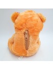 Ведмедик Тедді 25 см із серцем UKC зі світловими та звуковими ефектами Жовтогарячий