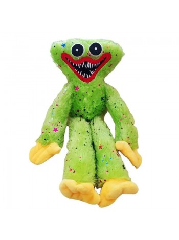 М'яка іграшка UKC Блискучий Хагі Вагі Huggy Wuggy з липучками на руках 45 см Салатовий