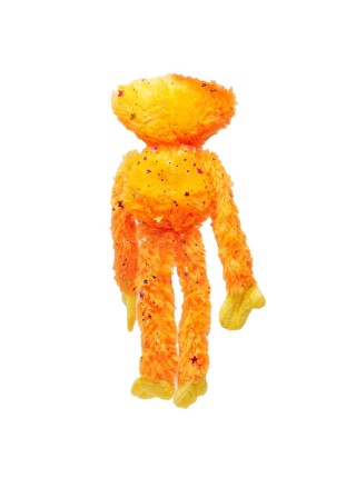 М'яка іграшка обіймашка Хагі Вагі Unbranded жовтогарячий з блискітками та зірочками 40 см із липучками на лапках