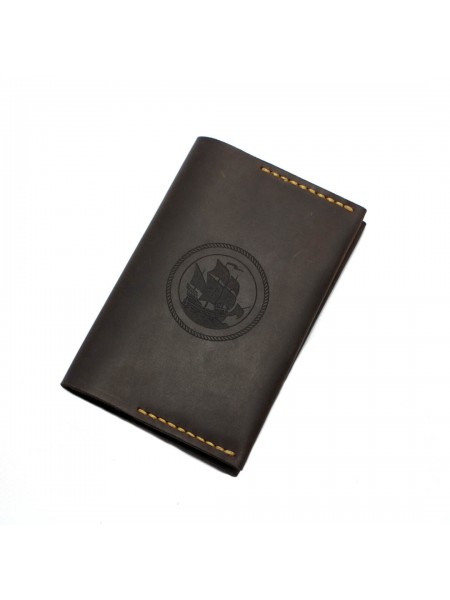 Обкладинка на паспорт із натуральної шкіри Frigate Коричнева (as150201)