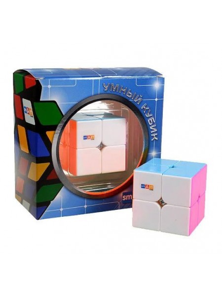 Кубик Рубіка Smart Cube 2х2х2 без наклейок Різнобарвний (SC204)