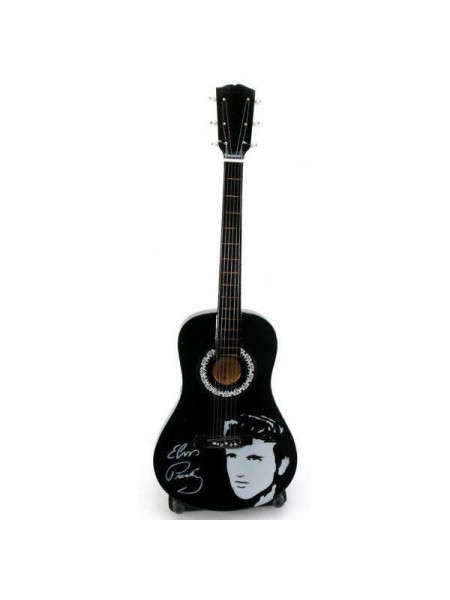 Гітара Elvis мініатюра дерево GUITAR A ELVIS BLACK 24 см чорний (DN29995)