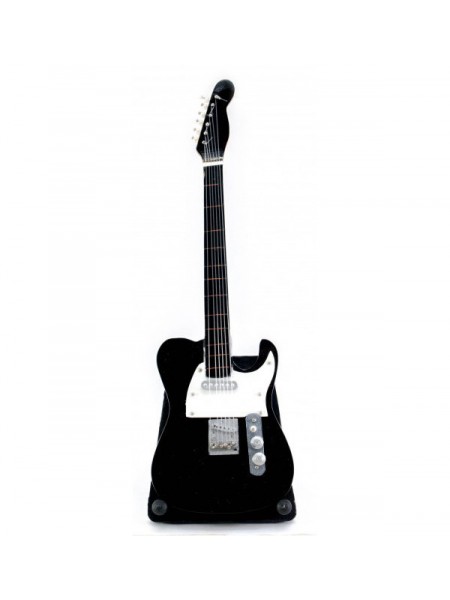 Гітара мініатюра дерево 18 см GUITAR TLC чорний (DN30286)