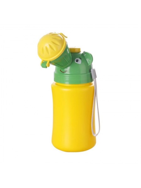Портативний дитячий пісуар SUNROZ Travel Urinal Potty дорожній туалет для хлопчика Жовто-зелений (SUN5004)