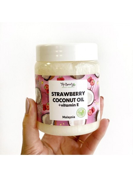 Ароматизована олія для обличчя, тіла та волосся Top Beauty банка 250 мл Strawberry-Coconut