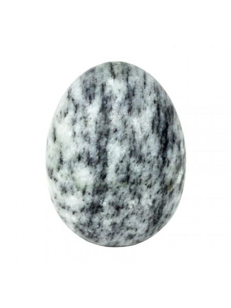 Фігурка Яйце Натуральний камінь Розмір 4,8х3,6х3,6 см Світло-сірий (24728)