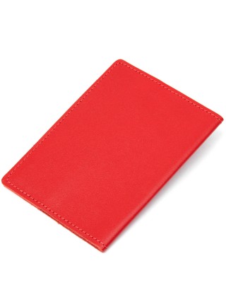 Обкладинка на паспорт із натуральної шкіри GRANDE PELLE 11484 Червоний