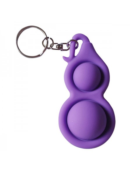 Іграшка-антистрес Pop It Фіолетовий Брелок із хвостиком