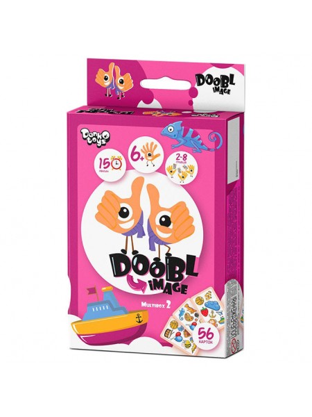 Настільна розважальна гра "Doobl Image" Danko Toys DBI-02 мініукр Multibox 2