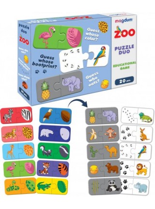 Дитяча настільна гра "Парочки Зоопарк" Magdum ME5032-11 EN