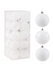 Набір ялинкових кульок Springos d = 6 см 20 шт CA0087 White