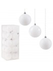 Набір ялинкових кульок Springos d = 6 см 20 шт CA0087 White
