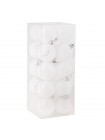 Набір ялинкових кульок Springos d = 6 см 20 шт CA0087 White