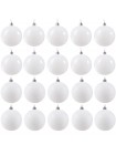 Набір ялинкових кульок Springos d = 6 см 20 шт CA0087 White