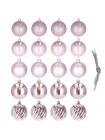 Набір ялинкових кульок Springos d=6 см 20 шт CA0137 Pink