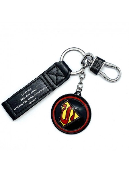 Брелок на рюкзак Jsstore Автомобільний Супермен Круглий