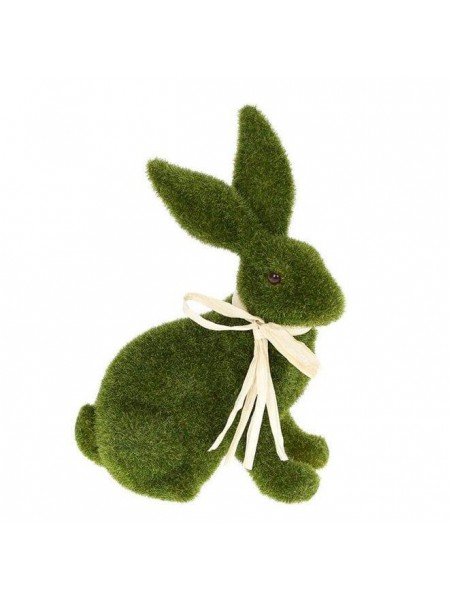 Фигурка пластиковая Пасхальный Кролик зеленый 24 см. Flora 40343
