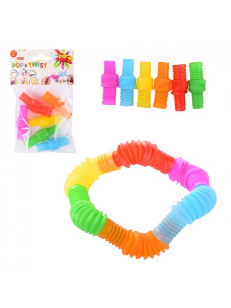 Антистресс трубка Bambi Mini Pop & Twist ZN-7076 в наборе 6 штук
