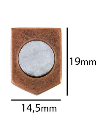 Магніт Silvering Метал Герб України 19x14.5x2 мм Мідний (18175)