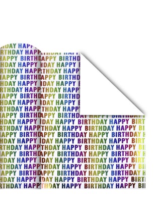 Папір паковання PPW PAPER Lesko PZ007 Happy Birthday 50*70 см