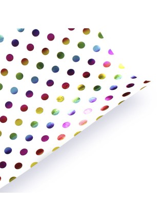 Папір паковання PPW PAPER Lesko PZ007 Горошок 50*70 см