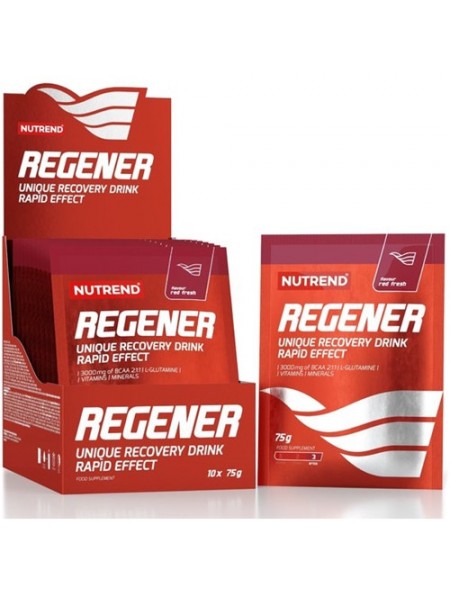 Комплекс до тренування Nutrend Regener 10 х 75 g Red Fresh