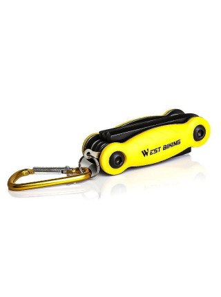 Мультитул кишеньковий набір інструментів для велосипеда West Biking YP0719243 Yellow (7724-40487)