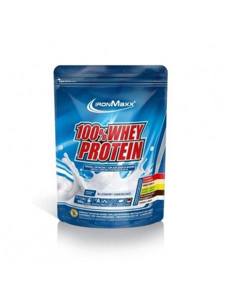 Протеин IronMaxx 100% Whey Protein 500 g /10 servings/ Blueberry Cheesecake