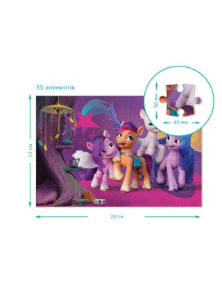 Дитячі Пазли-міні My Little Pony "Весела зустріч" DoDo Toys 200381 35 елементів