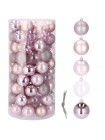 Елочные игрушки Springos 6х6 см 100 шт Розовый 000209300