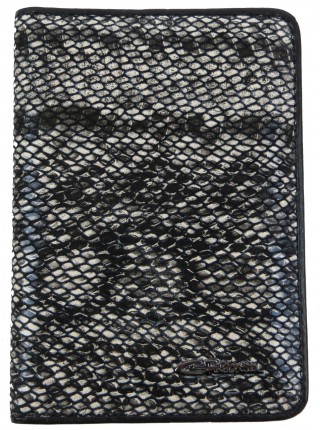 Шкіряна обкладинка під рептилію на паспорт Giorgio Ferretti Сірий (GF00019191)