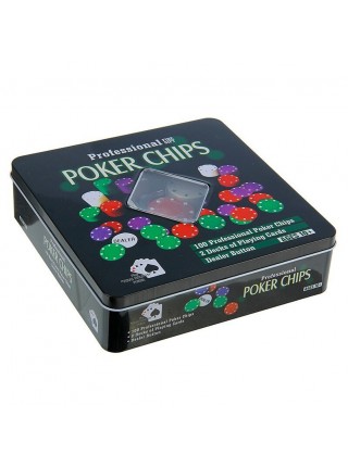 Набір для покера 3896 A на 100 фішок із номіналом BCG