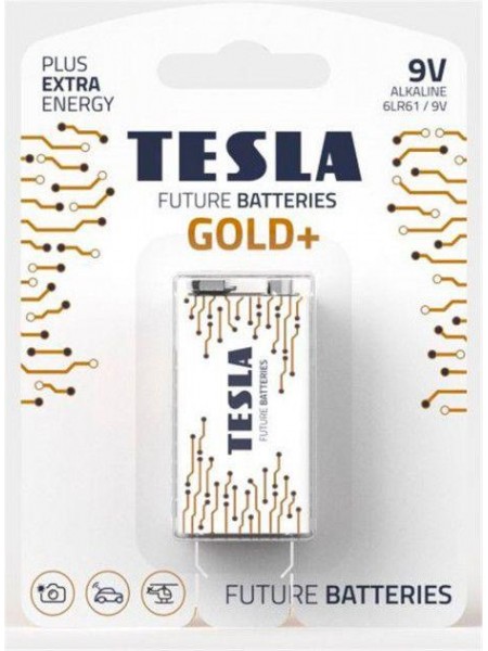 Батарейки TESLA 9V GOLD+ 6LR61 1 штука