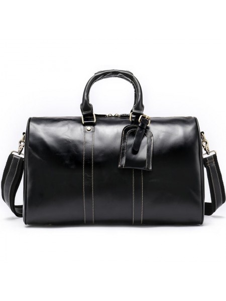Шкіряна дорожня сумка Joynee B10-9016 45 × 27 × 22 Чорна