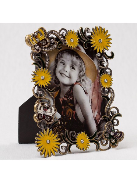 Декоративна фоторамка «Метелики у квітах» 12 * 15 см Angel Gifts SK15573