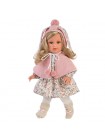 Лялька Лючія блондинка з рожевим капюшоном 40 см Llorens IR29980