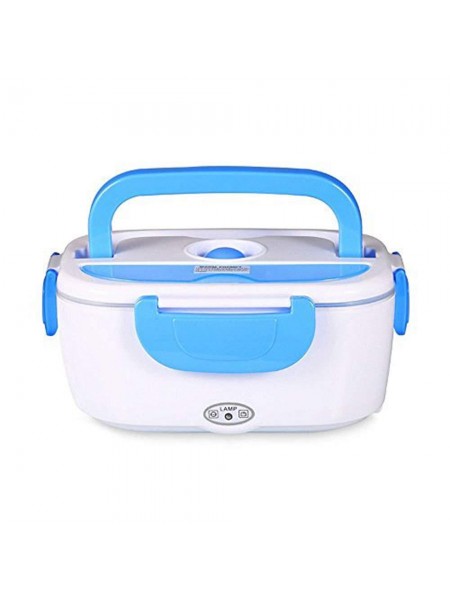 Автомобільний ланч-бокс SUNROZ Electronic Lunchbox контейнер для їжі з підігрівом Біло-Блакитний (SUN5599)