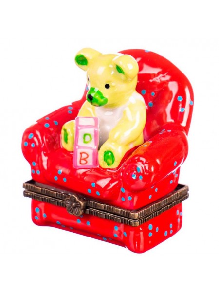 Декоративна скринька Ведмедик на кріслі Unicorn Studio AL30514