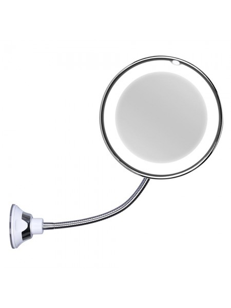Дзеркало для макіяжу SUNROZ Ultra Flexible Mirror з LED-підсвіткою і збільшенням 5X (SUN5619)