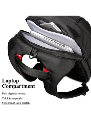 Рюкзак для ноутбука з водовідштовхувальної тканини та USB-портом
