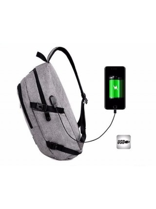 Рюкзак для ноутбука з водовідштовхувальної тканини та USB-портом Модель 1