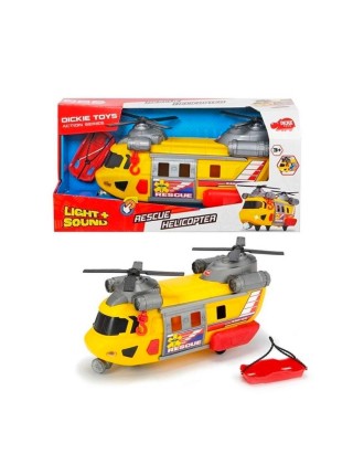 Іграшковий вертоліт Dickie Toys Рятувальник 30 см з лебідкою OL86841
