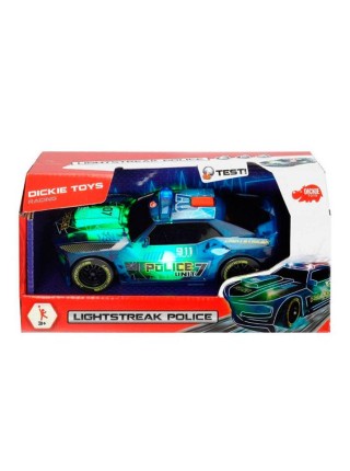 Іграшкова машинка Dickie Toys змінювальна колір Смужки світла Police 20 см OL86852